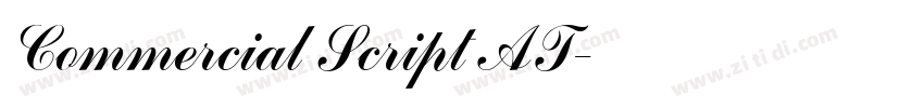 Commercial Script AT字体转换